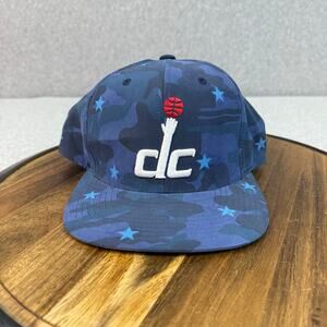 Mitchell & Ness Washington Wizards Snap Back Hat DC Blue Star NBA Adjustable